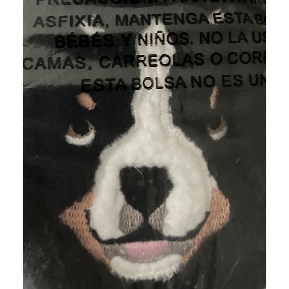 Vera Bradley Soft Fleece Cozy Life Slippers Dog Show Black Large 9-10 NIP - Picture 3 of 4